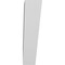Ekena Millwork 5 1/2-in. W x 24-in. D x 24-in. H Traditional Architectural Grade PVC Knee Brace BRCP055X24X24TRA - alternate 2